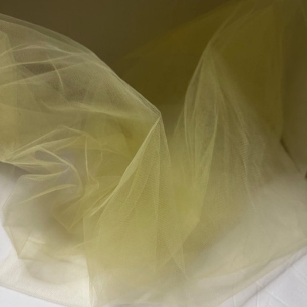 Sunny Jasmine Yellow 100% Nylon Sparkle Tulle  yard Wedding Decoration shower